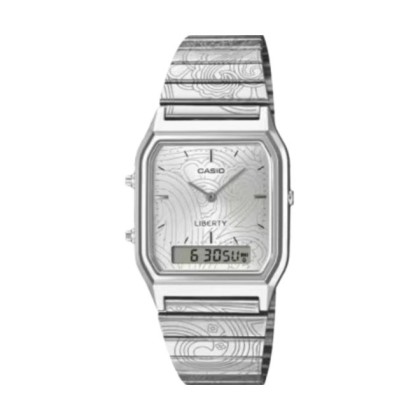 Casio Vintage AQ-230ELT-7 Self Adjustable Band Stainless Steel Unisex Watch